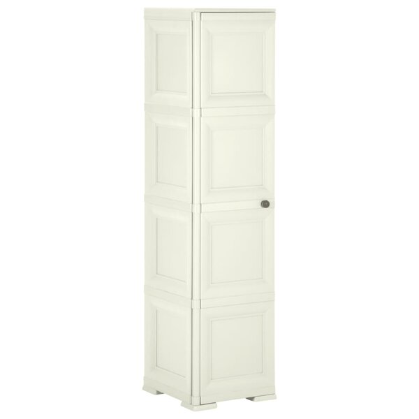 vidaXL Armoire plastique 40x43x164 cm design bois glace à la vanille