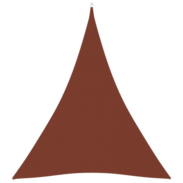 vidaXL Voile de parasol Tissu Oxford triangulaire 5x7x7 m Terre cuite
