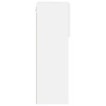 vidaXL Meuble TV avec lumières LED blanc 40 5x30x90 cm