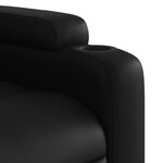 vidaXL Fauteuil inclinable électrique Noir Similicuir