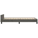 vidaXL Cadre de lit avec tête de lit Gris foncé 100x200 cm Velours