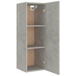 vidaXL Ensemble de meubles TV 8 Pièces Gris béton Bois d'ingénierie