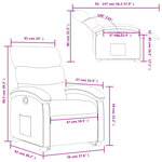 vidaXL Fauteuil inclinable Gris clair Tissu