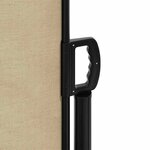 vidaXL Auvent latéral rétractable beige 120x600 cm