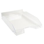 Corbeille À Courrier Ecotray Office - Cristal - X 10 - Exacompta