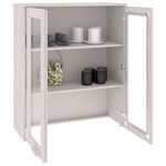vidaXL Dessus de buffet HAMAR Blanc 85x35x100 cm Bois de pin massif