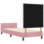 vidaXL Cadre de Lit Rose 80x200 cm Velours