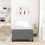 vidaXL Cadre de lit Gris clair 80x200 cm en tissu velours côtelé