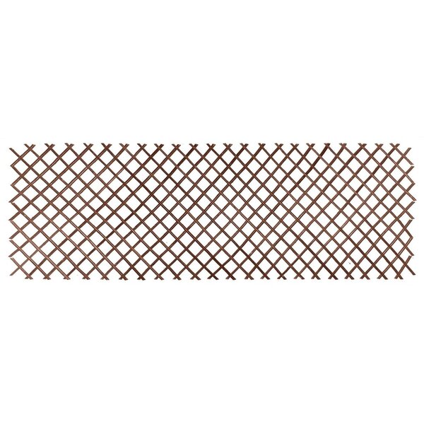 Nature Treillis de jardin 60x180 cm saule naturel marron