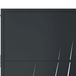 vidaXL Portail de jardin anthracite 105x130cm acier conception d'herbe