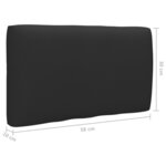 vidaXL Salon de jardin palette 6Pièces avec coussins Pin imprégné de gris