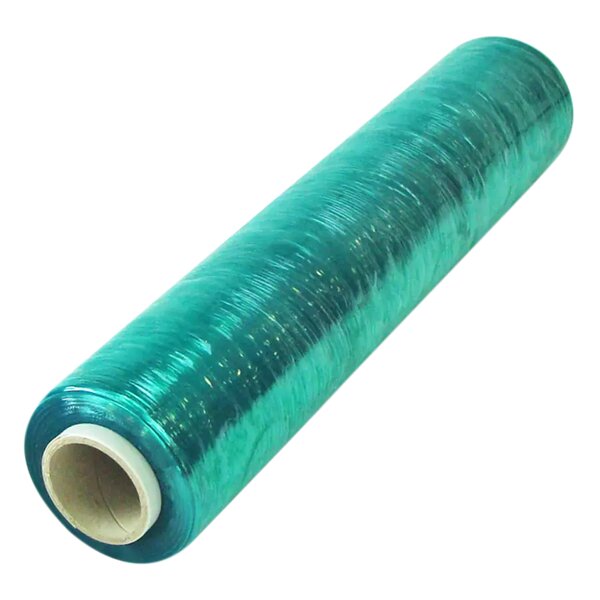 Film étirable manuel teinté vert – (Carton de 6 bobines) 15µ  450 mm x 270 m – Bulteau Systems