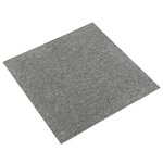 vidaXL Dalles de tapis de sol 20 Pièces 5 m² 50x50 cm Gris