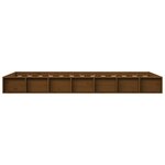 vidaXL Cadre de lit sans matelas marron miel 75x190 cm bois massif
