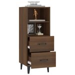 vidaXL Buffet Chêne marron 34 5x34x90 cm Bois d'ingénierie