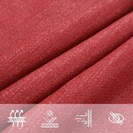 vidaXL Voile d'ombrage 160 g/m² Rouge 6x8 m PEHD