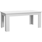 PILVI Table a manger - Blanc - L 180 x I90 x H 75 cm