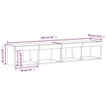 vidaXL Meubles TV avec lumières LED 2 Pièces noir 80x30x30 cm