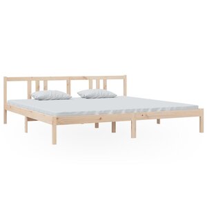 vidaXL Cadre de lit Bois massif 200x200 cm