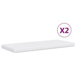 vidaXL Lit de jour avec lit gigogne et matelas bleu 100x200 cm velours