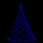 vidaXL Arbre mural avec crochet métallique 720 LED Bleu 5 m Int/Ext