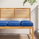 vidaXL Coussins de palette pour siège 2 Pièces Bleu royal 40x40x8 cm Tissu Oxford