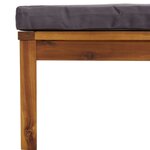 vidaXL Salon de jardin 3 Pièces avec coussin Bois d'acacia solide