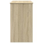 vidaXL Coiffeuse avec miroir chêne sonoma 100x45x76 cm
