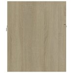 vidaXL Armoire d'évier et lavabo intégré Chêne sonoma Bois ingénierie