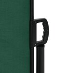 vidaXL Auvent latéral rétractable vert foncé 160x500 cm