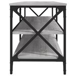 vidaXL Meuble TV sonoma gris 140x40x50 cm bois d'ingénierie