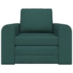 vidaXL Canapé Lit au Sol 2-en-1 Vert Foncé 98x71x83 cm Tissu