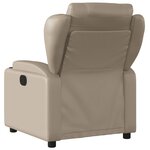 vidaXL Fauteuil inclinable Cappuccino Similicuir