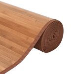 vidaXL Tapis rectangulaire naturel 70x500 cm bambou