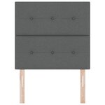 Headboard LED vidaXL Gris Foncé 100 cm Tissu