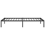 vidaXL Cadre de lit métal sans matelas noir 90x190 cm
