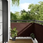 vidaXL Écran de balcon marron 90x700 cm 100  polyester oxford