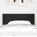 vidaXL Tête de lit LED Noire Pack de 2 Noir Tissu 90 cm USB-C