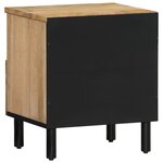 vidaXL Table de chevet 40x33x46 cm Bois de manguier solide