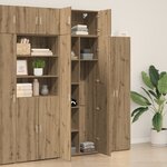 Étagère vidaXL Chêne Artisan 70x42.5x225 cm Bois d'ingénierie