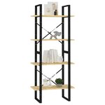 vidaXL Bibliothèque à 4 niveaux 60x30x140 cm Bois de pin massif
