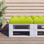 vidaXL Coussin de palette vert vif 50x50x12 cm tissu