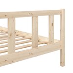 vidaXL Cadre de lit sans matelas bois massif 140x190 cm