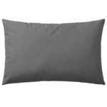 vidaXL Oreiller d'extérieur lot de 4 60 x 40 cm Gris