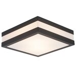 Applique exterieure MATTEO Gris charbon/blanc ampoule E27 max 11 W - Brilliant