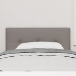 Tête de lit LED vidaXL capitonnée taupe 100 cm en tissu
