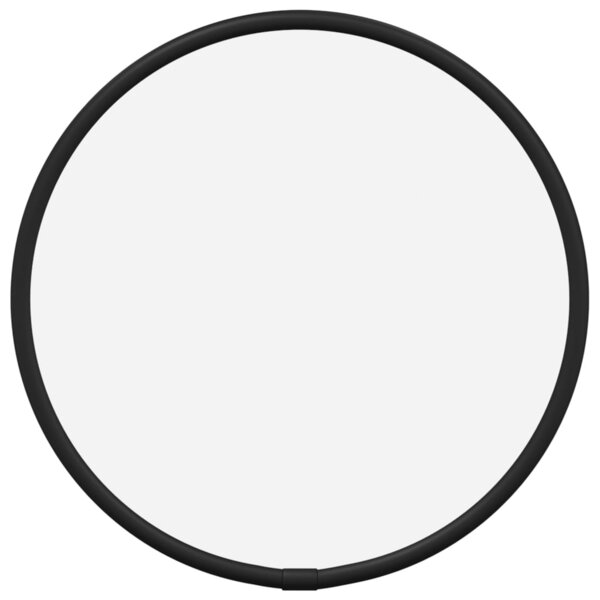 vidaXL Miroir mural Noir Ø 20 cm Rond