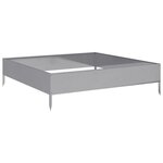 vidaXL Lit surélevé de jardin 100x100x26 cm acier inoxydable