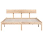 vidaXL Cadre de lit sans matelas bois massif 140x200 cm