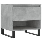 vidaXL Tables basses 2 Pièces gris béton 50x46x50 cm bois d'ingénierie